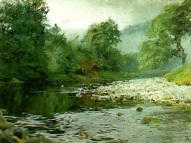 Anders Zorn engelsk fors oil painting picture